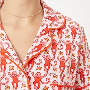 Brand New Roller Rabbit Watermelon Monkeys Polo Pajama Set